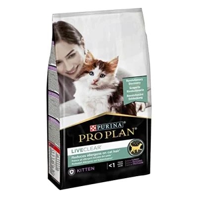 Image of Purina Pro Plan LiveClear Kitten Junior Puppy Cat Food 1.4 kg Bag