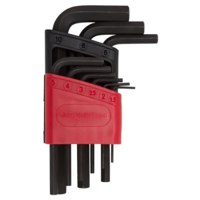 Image of GEDORE Red Hexagonal Allen Key Set 9 Pieces Short