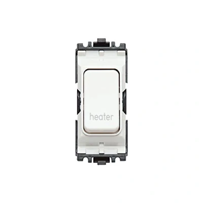 Image of MK Electric Edge 20 Amp DP 1 Way Printed Switch Module for Heater