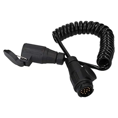 Image of AB Tools 3m Trailer Light Electrics Extension Cable Male To Female 13 Pin Plug Socket