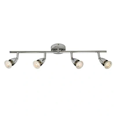 Image of Saxby Amalfi 50W 4 Light Chrome Plated Decorative Commercial Domestic Adjustable Spotlight Bar
