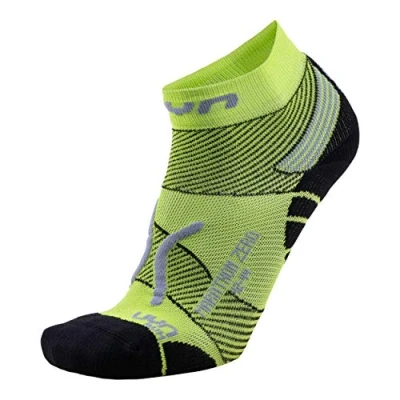Image of UYN Men&#039;s Run Marathon Zero Socks, Green Lime/Black, 4 UK