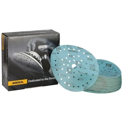 Image of Mirka Galaxy Epoxy Sandpaper 150 mm Hook &amp; Loop Grit 320 for Sanding Resin, Wood, Epoxy, Rivertable / 50 Pcs Discs