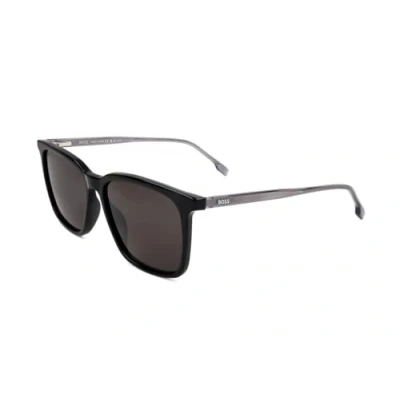 Image of Hugo Boss Rectangle Mens Black Grey 1086/S/IT One Size