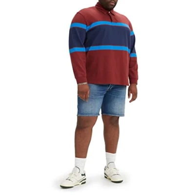 Image of Levi&#039;s Men&#039;s 501 Original Shorts Big &amp; Tall Denim Dark Indigo Worn In (Blue) 50