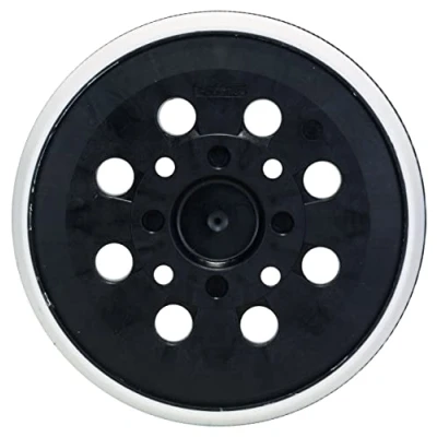Image of Bosch 1x Sanding Pad (Ø 125 mm, Medium Hard, with Hook and Loop System, Accessories for Random Orbital Sander)
