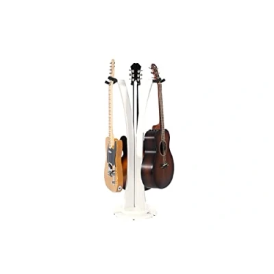 Image of Ruach GS 1 Triple Acoustic/Electric Guitar Stand White