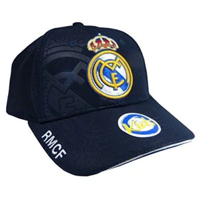 Image of Real Madrid F.C. No. 12 Junior Cap Azul,One Size,53RM3GO12P