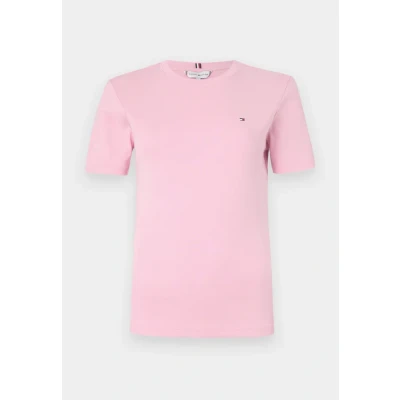 Image of Tommy Hilfiger SLIM CODY Print Tshirt, Women&#039;s, Size: XS, Classic pink