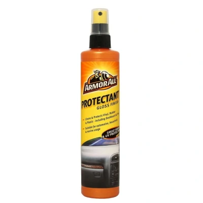 Image of Armor All, Gloss Finish Protectant 300 ml, Cleans and Polishes Dahsboard Trims, Protects Restores Surfaces, Suitable for Plastic, Rubber Vinyl, Ideal Car Detailing, Made in the UK