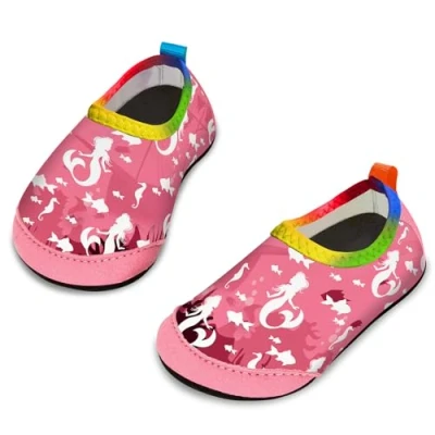 Image of Yorgou Baby Boys Girls Water Shoes Toddler Beach Barefoot Aqua Socks Non Slip for Pool
