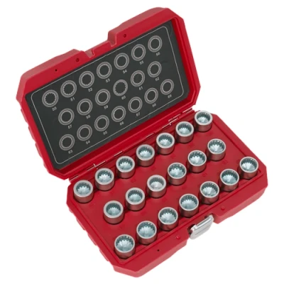 Image of Sealey Locking Wheel Nut Key Set 20pc Porsche