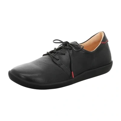 Image of Think! Damen Nature chromfrei gegerbte nachhaltige Halbschuhe, Schwarz/Kombi 0000