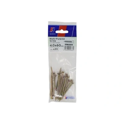 Image of Forgefix Multi Purpose Pozi Screw Csk ST Zp 4.0 x 60mm Forge (Pack of 20)