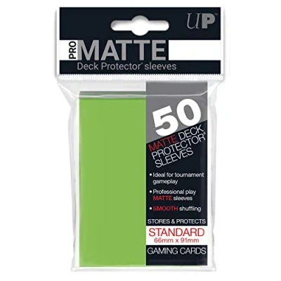Image of Ultra Pro SLEEVES Matte d12 Card Game (Lime Green)