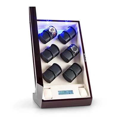 Image of KLARSTEIN Klingenthal Watch Winder for 12 Watches LED Touch Black Right to Left