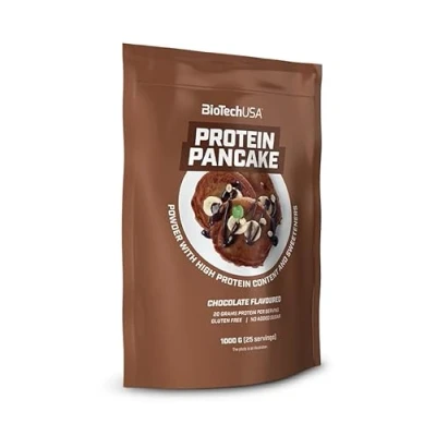 Image of BioTechUSA Protein Pancake, High Pancake Powder with Sweeteners, No Added Sugar, 1 kg, Chocolate