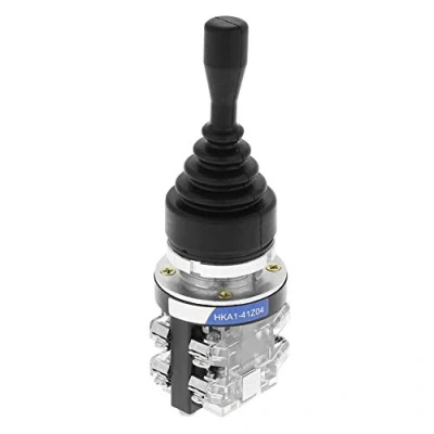 Image of Joystick Switch, 4 Position 4NO Spring Return Momentary Joy Stick Switch for Industrial control AC 50Hz and DC Circuits.