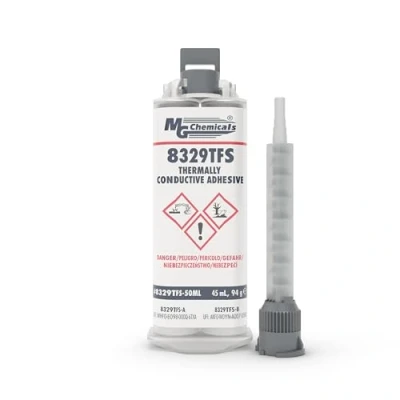 Image of MG Chemicals 8329TFS Thermally Conductive Adhesive, Slow Cure, 45 mL Dual Pneumatic Dispenser