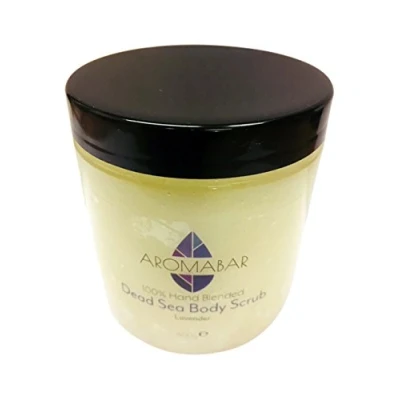 Image of Lavender Body Scrub 400g with Dead Sea Salt and Pure Essential Oil