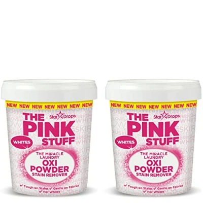Image of Stardrops The Pink Stuff Miracle Laundry Oxi Powder Stain Remover For White’s Bundle (2 Whites Powder)
