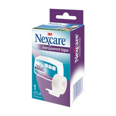 Image of Nexcare 5 m x 25 mm Transparent Tape Pack of 1