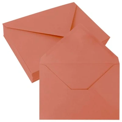 Image of JAGERGREEN 50 Pack 4&quot; x 6&quot; Self Seal Envelopes, Orange Blank A6 C6 Envelopes for Wedding Invitation, Envelope 108 159mm 150gsm Greeting Cards,Birthday, Baby Shower, Thank You Cards, Anniversary