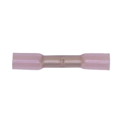 Image of Sealey Heat Shrink Butt Connector Terminal Ø4.8mm Red Pack of 50
