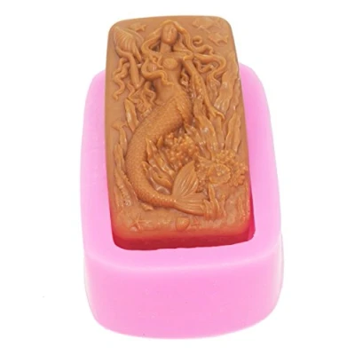 Image of LC Mermaid Silicone Moulds Handmade Soap Molds Mould DIY Mold Cake