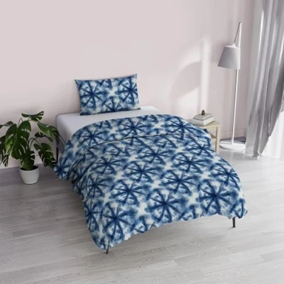 Image of Italian Bed Linen &quot;Fantasy Duvet Cover Printed Microfibre Tie Dye Single