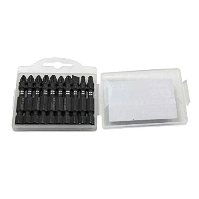 Image of US PRO INDUSTRIAL Pack of 10 Mixed 50MM Impact Torsion Screwdriver Bits 2284