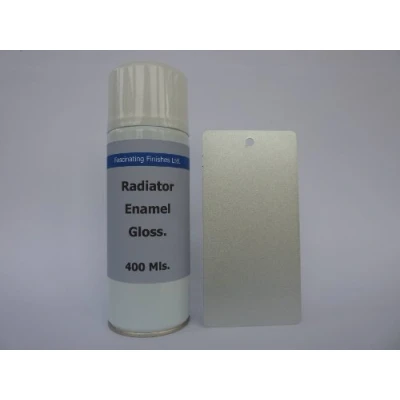 Image of 1 x 400ml Aerosol Sparkling Silver Heat Resistant Radiator Spray Paint