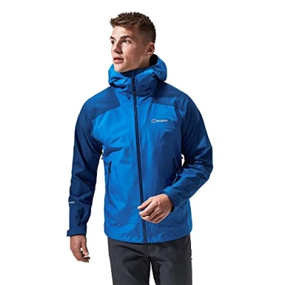 Image of Berghaus Men&#039;s Paclite Peak Vent Waterproof Shell Jacket Durable Breathable Rain Coat, Limoges, 2XL