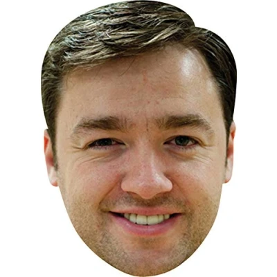 Image of FoxyPrinting Jason Manford MH 2018 Tv Celebrity Cardboard Party Face Mask Fancy Dress