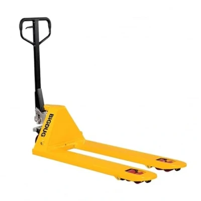 Image of BiGDUG Essentials Pallet Truck 2500kg Capacity Fork Size 550w 1150d mm UK &amp; Euro Pallets PU Wheels (Yellow)