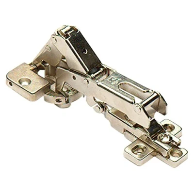 Image of Merriway BH06221 (10 Pcs) Slide On Kitchen Cabinet Wardrobe Hinges, Cruciform Plate Zinc Plated, Full Overlay 35mm 190 Degree Pack of 10 Pieces