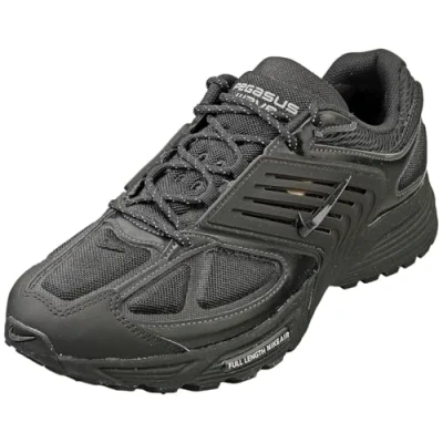 Image of Nike Sportswear AIR Pegasus WAVE Unisex Trainers, Size: 12, Black/anthracite/cyber Textile/synthetics