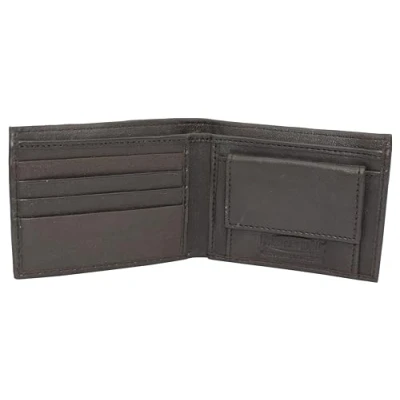 Image of MARSHAL Soft Leather Kids Slim Thin Coin Pouch Bifold Wallet, Brown, S, Wallet