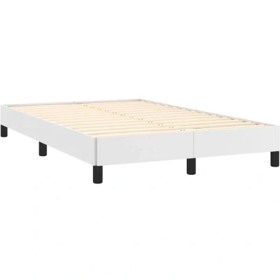 Image of vidaXL Bed Frame without Mattress White 120x190 cm Small Double Faux Leather