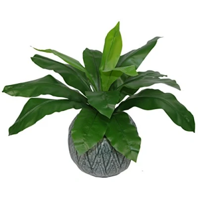 Image of Leaf Artificial Fern, Standard Bird Nest, 50cm