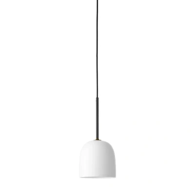 Image of Gubi Howard hanging light Ø 16 cm gunmetal/white