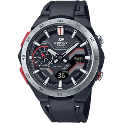Image of Casio Men&#039;s Analogue Digital Quartz Watch with Plastic Strap ECB 2200P 1AEF