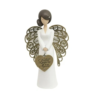 Image of You Are An Angel Figurine, Ceramic, White, 15.5 cm Mother&#039;s Love