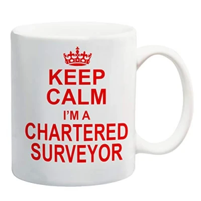 Image of Keep Calm I&#039;m A Chartered Surveyor Red Mug Gift Present