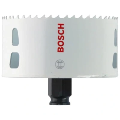 Image of BOSCH Bi Metal Hole Saw (for Wood and Metals, 8% Cobalt Alloy, Progressive Tooth Design, Ø 95 mm, Accessory Drills)