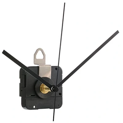 Image of Hicarer 28 mm Long Shaft Quartz Clock Movement Parts Repair Kit (Black)