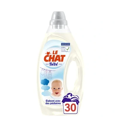 Image of Le Chat Bébé Liquid Laundry Detergent Pack of 2 x 1.6L 60 Washes