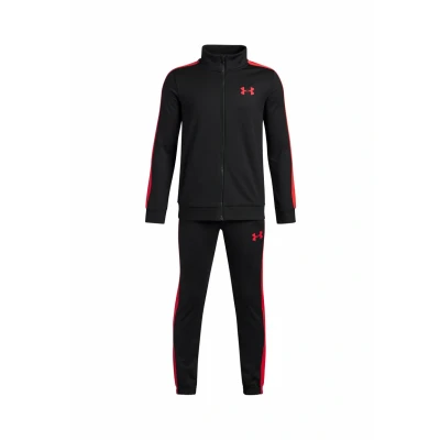 Image of Under Armour UA Rival Knit Track Suit Black/Racer Red/Racer Red YXS