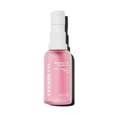 Image of cream co. 30ml Peptide Serum &amp; Hyaluronic Acid Face for All Skin Types, Niacinamide, Anti Aging Face, Vegan, Balances Oil, Revitalizes