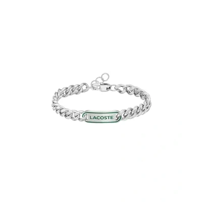 Image of Lacoste Men&#039;s DISTRICT Collection Chain Bracelet in Stainless Steel 2040224